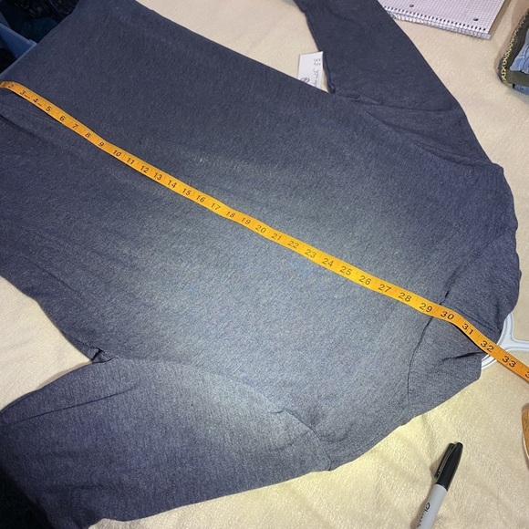 A1925 - D2 - Eden Ruth - Size XXL Woman Top ~ Cardigan, Cardigan Sweater, Gray - Picture 7 of 10